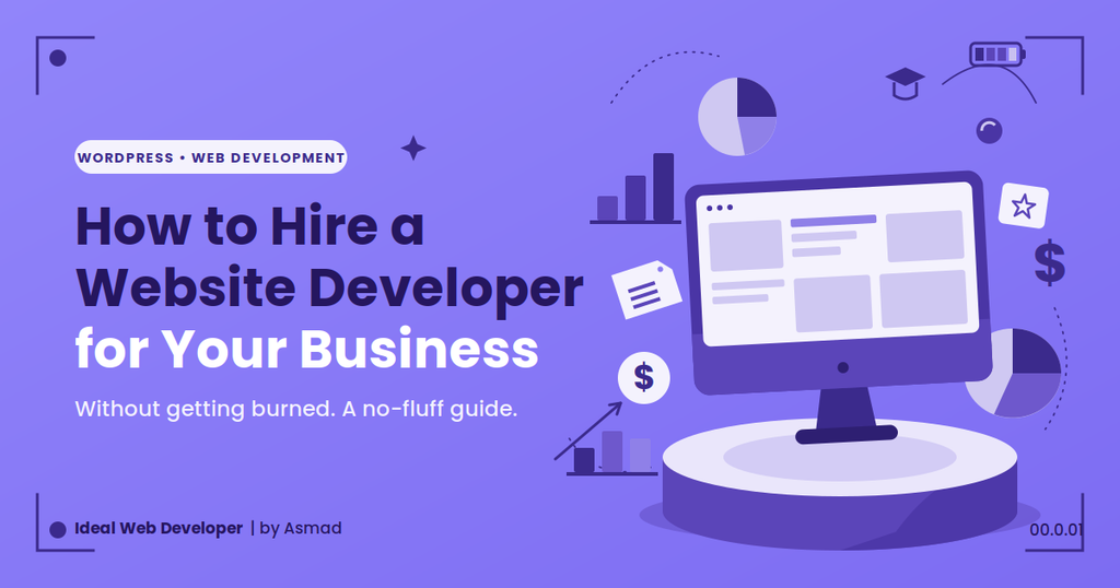 Visual representation of hiring a website developer, highlighting essential skills and qualities to look for in candidates.